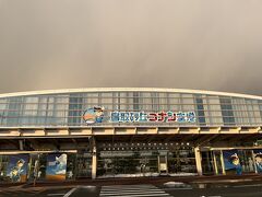 松江に戻るはずが、ここまで来たからということで、鳥取砂丘コナン空港へ