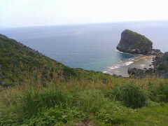 島の南側が見える展望台に到着．