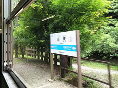 スイッチバックのためだけにある坪尻駅。周りには何もありません。