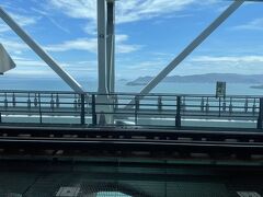 瀬戸大橋からの景色を楽しんで・・・。
岡山駅へ。