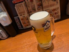 生ビールで乾杯