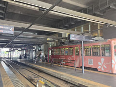 食べ終わったらライトレール(路面電車)に乗って少し観光に行きます。