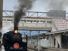 会津若松駅に到着です。

新津駅から約3時間半の乗車時間で、SLを満喫できました。
また乗りたいなー。
娘はずっとオコジロウルームが気に入ったようで、3分の2はオコジロウルームにいましたね。
