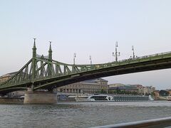 自由橋のあたりまで行ってUターンし、ゲッレールトの丘、王宮を左に見て、有名なくさり橋へ