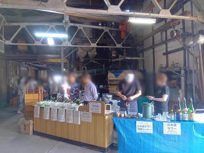 日本酒提供コーナー。