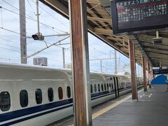 東海道新幹線で掛川駅へ到着
どんよりとした空で蒸し暑く富士山も見えませんでした
前に来たときより外国人が多くなったな～という印象（一緒に降りた人が多いです）