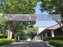 京王線と南武線の分倍河原駅前から路線バスで郷土の森総合体育館行で郷土の森正門前で降りて目の前です、バスの始発は開園に合わせて900分ちょうどで、その後約30分おきです、分倍河原駅から10分弱くらいです

現在あじさいまつり開催中です