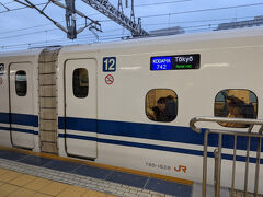 新幹線、ぷらっとこだまで旅行がスタート