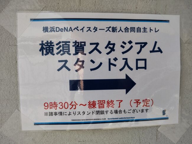 改修中の屋外練習場ではなく横須賀スタジアムで新人の合同自主トレが公開で開催されていた。<br />年に数10億円以上の納税を果たす、幸運に恵まれ努力が報われるプロスポーツ選手は極めて少ないが、広い裾野の組織で現実の厳しさを味わい、早く自律心やルールの本質などを考えさせる効能は絶大だろう。