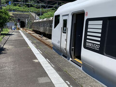 稲取駅到着