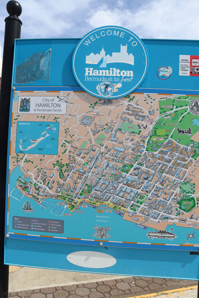 夫は先に街歩きをするつもりだったので、もう少し先のバスセンターまで行って良かったのですが「フェリーに乗るから教えてね」とドライバーさんに言ってたので、「ここだよ～」と言われ降りました。<br />