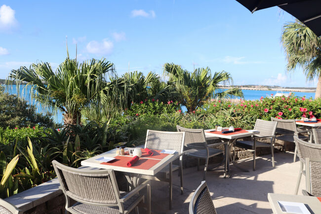 プールエリアで開催です。