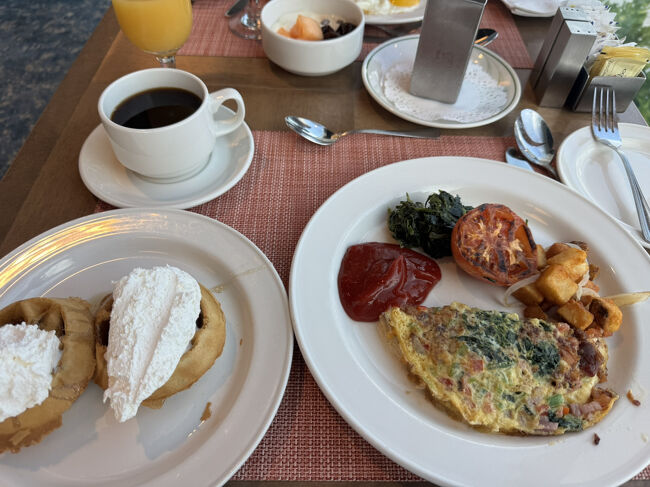 美味しいと思った朝食も3日目となると飽きてきます。。。。