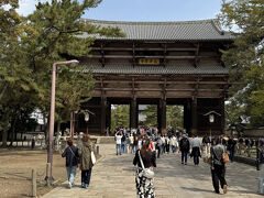 続いて東大寺に。

東大寺の正門である南大門から中に入って行きます。