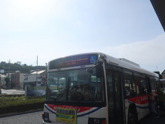 接続するバスは08時05分発
東京からの一番電車に接続させているバス

乗換時間4分で順調に出発しました