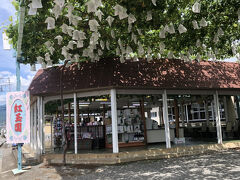 河口湖方面に向かう途中　通りかかった紅玉園で桃を購入

たくさん試食させてくれてナナちゃんご満悦です♪