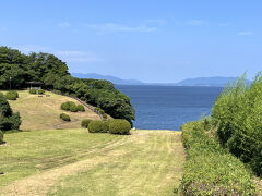 松江に向かいます。宍道湖ふれあいパークという緑地