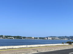 対岸に松江しんじ湖温泉街が見える