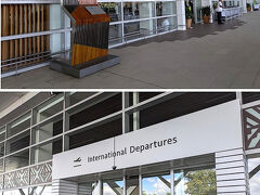 ◆ナンディ国際空港
フィジー最終日です。
メルボルンへ移動の為、空港へ。
タクシー代の現金フィジードルがなくて、慌てて前日にデラナウポートに両替に行きました。着いた時に空港で両替したお金を使ってしまい大失敗です。

空港の意匠はフィジーの服によく使われています。