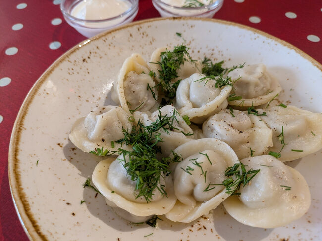 ２種のペルメニをオーダー