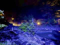 食後の散歩に宿から10分程歩いて
西の河原公園へ。
初めて来たけどこんな事になってるの？！
河原沿いに湯溜まりになっていて
ライトアップされてて綺麗～
湯溜まりはちゃんと熱いし不思議(*ﾟ∀ﾟ*)
そうこうしてたら雨が降り出してきたので
急いでホテルに戻り
温泉にゆっくり浸かり充電完了^ ^
大浴場も広く綺麗だし
丁度良い湯加減。
ただ、露天風呂にあった樽風呂が
激熱でびっくり！
さすが草津温泉笑
沢山歩いて沢山食べて無事に
一日目終了^ ^

明日は1番の楽しみ草津熱帯園へ！
今回も見て頂きありがとうございました^ ^
