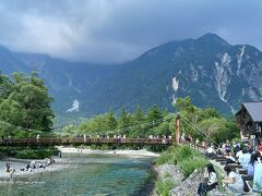 かっぱ橋と穂高岳