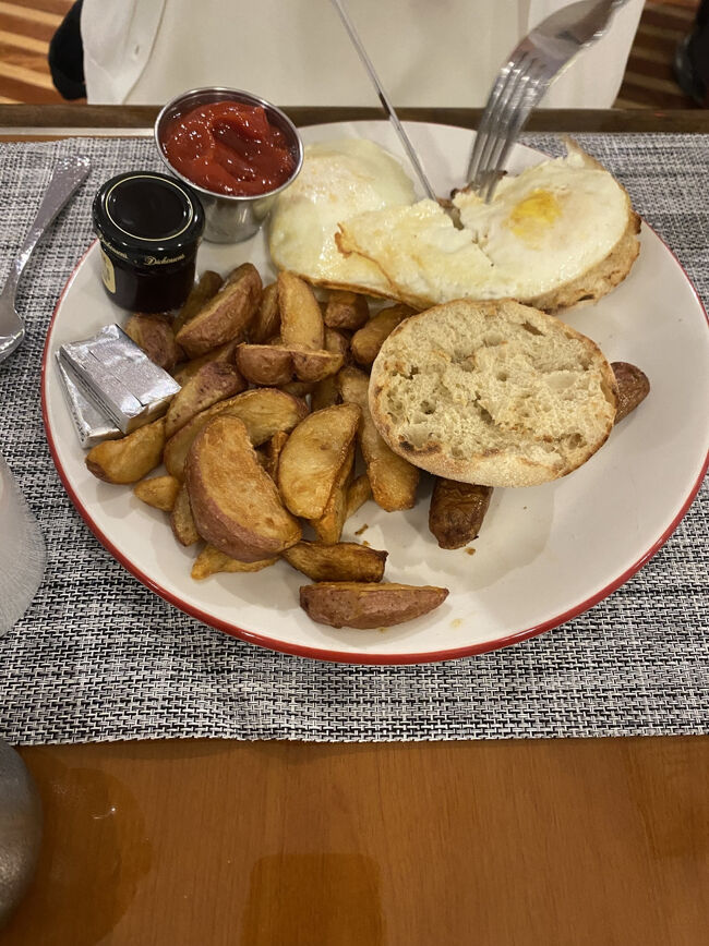 私が頼んだのはアサイーボウル、これで16.5ドル。<br />アサイーは美味しかった話だけど、なぜか下の方にチョコレートのヌガーが入ってて、いらねえ！となりました。<br /><br />友達はtwo eggs your wayこれで15ドル。<br />無料かと思ったコーヒーのサービス、これも4ドルします。<br />それにチップ代が加算されるので、普通に15ドル以内に収めるのは至難の業なんですよね…。<br /><br />しかも私勘違いしてて、ニューヨークなどの大都市は18クレジットがつく、と聞いていたので18ドルを超えないように…とか思ってたら、ここはニュージャージーなので15ドルだったみたい（泣）<br />そうかぁ、ニューアークはニューヨークじゃないのかぁ（涙）