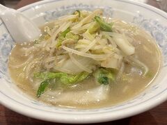 野菜たっぷりのタンメン… 美味しかった。