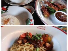 昨夜とても賑わっていたレストランに来てみました

うーん、このお店固有のがっつり煮込んだソースがあって、その味が我々に合わなかった
(どのお料理も、その味)
スムージーは、水で薄めた感じ (これ、インドネシアのスタンダード？)

雰囲気はたいへん良いんですよ
あと、無料の紫芋チップスが美味しかった
全部で 215,985ルピア（2031円カード)