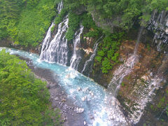 白ひげの滝が見えます．とても奇麗でした．