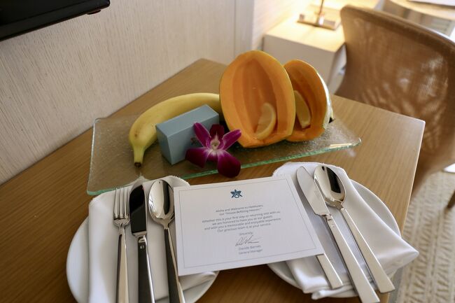 ウェルカムフルーツも頂きました