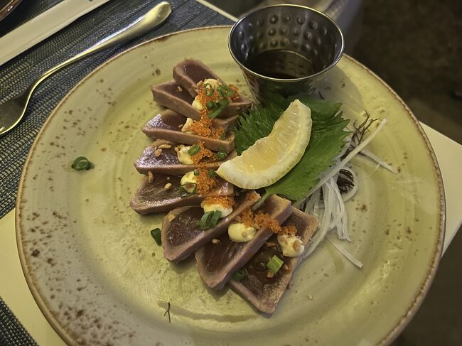 アヒマグロのタタキ