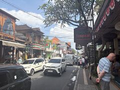 モンキーフォレスト通りを南下してホテルに向かう。
ホテルは王宮とモンキーフォレストのちょうど間くらいの場所にある。
ウブドは涼しいかと期待していたが、さすがに日中は暑い。