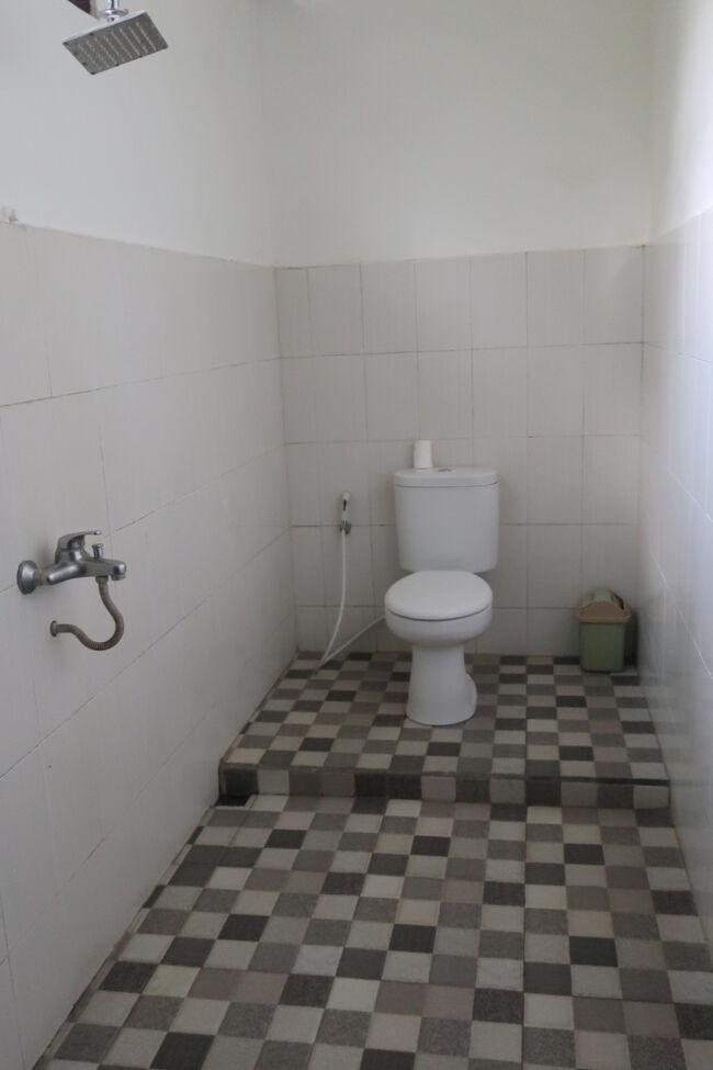 トイレは経験したことが無いほど広く（手前にもずーっと広い）、映画のワンシーンの気分になります。<br /><br />シャワーのお湯もしっかり出ました