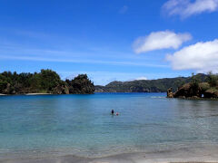 船で海に行けず、今日も午前中は宮之浜で過ごしました。