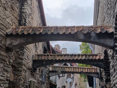 「聖カタリーナの小径」に来ました。石造りのアーチが架かっています。
最も美しい小路で中世の面影や独特の風情を感じます。