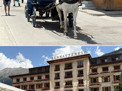 ツェルマットといえば、この馬車。

ツェルマットの最高級ホテル「グランドホテル　ツェルマッターホフ」の送迎馬車ですね～。