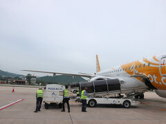 Scootに乗り、サムイ島に到着しました。