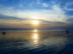 無事に夕日の時間にビーチに行けて良かったです