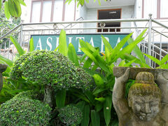 この日はウブドへ行く計画を立てており、バリには電車がないので1日車をチャーターすることに。
JTBに問い合わせすると、運転手さんは日本語が不可で、ガイド付きだと日本語が話せる方がガイドしてくれるとのことで、ガイド付きのチャーターカー（12時間、8:30開始）で1日行動することにしました。

ガイドさんは予定よりも早くホテルに来てくださっていました。
ガイドさんと合流すると、行きたい場所をざっとお伝えするといい感じで時間を組んでくれました。
おすすめのお土産屋さんを紹介してはくれるのですが、しつこい勧誘はなかったです。