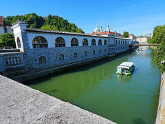 リュブヤナの町の中心部は、リュブヤナ城を中心として、こらのリュブリャニツァ川に囲むように流れており、散策では何度も橋を渡ることになります。