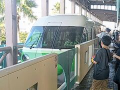 リゾートライン入線！正直アトラクションより本物の鉄道がディズニー仕様になっているこちらのリゾートラインにもすごく興奮します。毎回もっとじっくり乗って味わいたい…と思ってしまう