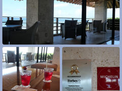 ホテル百名伽藍（ひゃくながらん）のロビー

オリジナルのウエルカムドリンクを頂きながら
サクっと館内の説明を聞きます。

このホテルは2024年に1ミシュランキー*を獲得、また
11年連続でワールドラグジュアリーホテルアワードを
受賞していました。

＊ミシュランキーとは、ミシュランガイドが設けた
５つの評価基準で選ばれるそうです。

参考までにその５つの評価基準↓
 1. ホテル自体が旅の目的地であり、その土地ならではの体験ができる
 2. 素晴らしい建築とインテリアデザイン
 3. サービスの質、快適性、メンテナンスが行き届いている
 4. 価格に見合った体験ができる
 5. 施設の個性やユニークな特徴を反映した独自性がある
