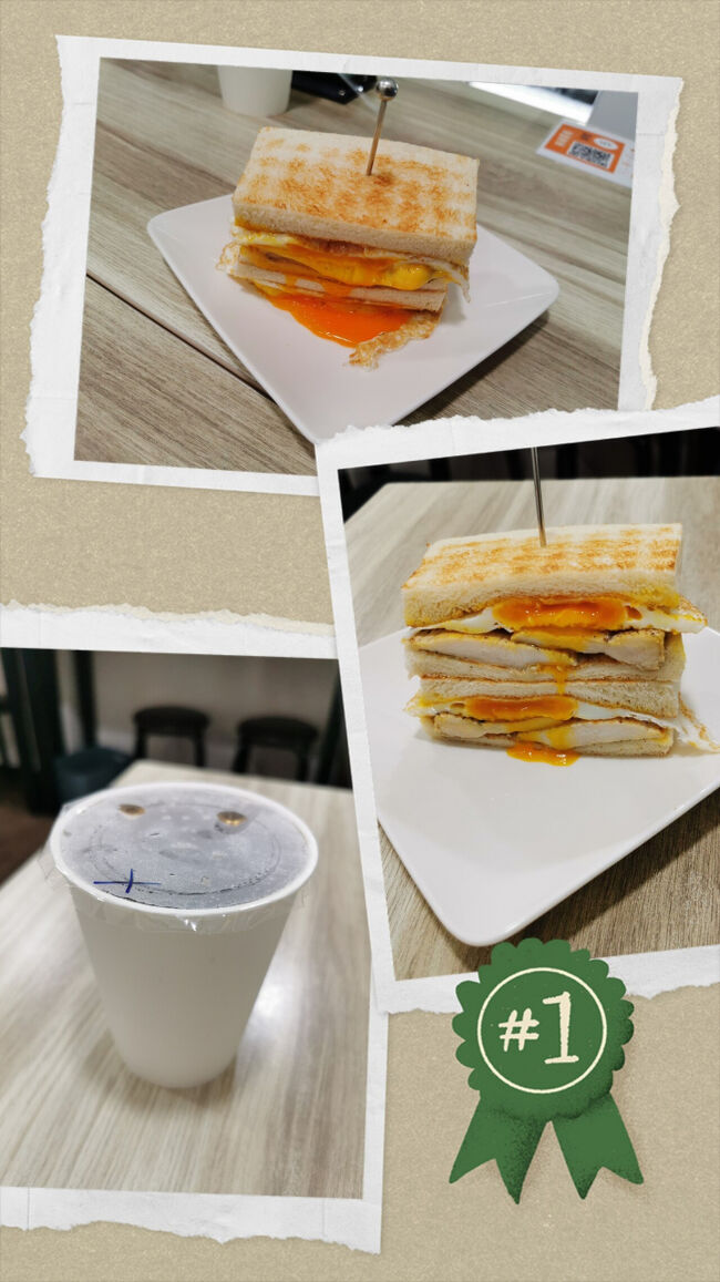 とろとろチーズが溢れるサンドイッチ<br />ビニール手袋もあるので安心して食べられます<br />美味しかったです♪<br />台湾のスパイス馬告（マーガオ）とチキンのサンドイッチも大満足(*´▽｀*)