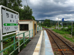 智北駅。
家族の皆さんは車から出て来すらしません（笑）

こちら、名寄方向。