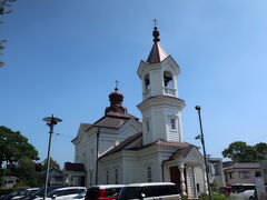 公会堂のすぐ近くにある豊橋ハリストス正教会。
大正２年に建てられた教会で、国指定重要文化財になります。つい最近まで保存修理中だったようなのですが、修理を終えた美しい姿を見ることができました。