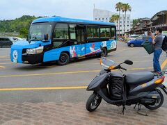 DMVはまだ来なさそうだったので、一つ手前の道の駅東洋町へ。
着いたちょうどのタイミングでDMVがやってきました！
下り初便にもかかわらず4,5人ほどの乗客が降りていかれ、その人気ぶりが伺えました