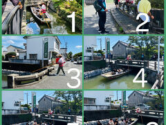 今回も　ラッキーにも川下り中に船頭さんが橋の上に登ってお舟に飛び乗るところを見ることが出来ました♪
☆「橋越え」
「舟が橋の下を通過する際に、船頭が手前で橋に飛び移り、橋の反対側まで歩いて移動、舟が橋を通り抜けたら再び舟に飛び乗りる」パフォーマンス