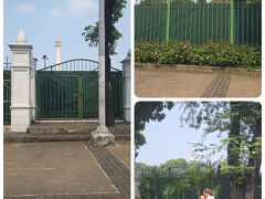 「モナス」の周辺道路へ。