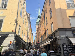 １０分ほど歩いて、旧市街のガムラスタンへ